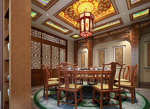 虎门港管委会中式古典风格家居装修设计效果图