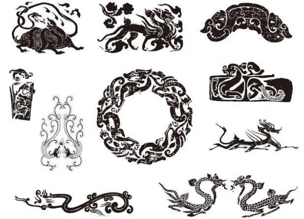 虎门港管委会龙纹和凤纹的中式图案